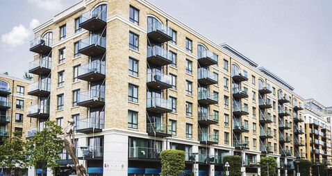 New development, Fulham Reach, in Hammersmith, West London