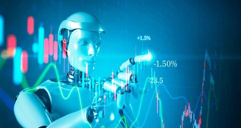Artificial Intelligence robot stock market trading