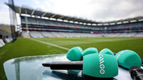 A view of GAA Go microphones ahead of the game 1/7/2023