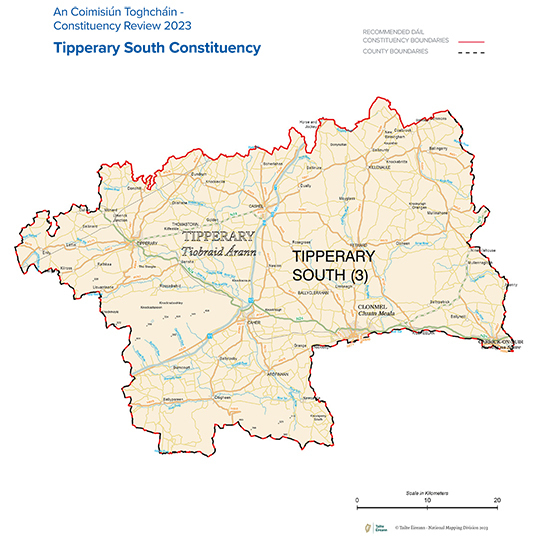 Tipperary South Constituency Map