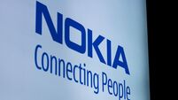 Detail of Nokia sign.
