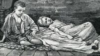 Victorian Street Kids Sleep on the Ground