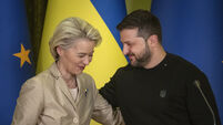 Zelenskyy hosts von der Leyen as Russian attacks hurt at least 14 in Ukraine