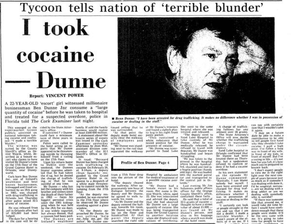 After his arrest and release in the US, Ben Dunne gave a tell-all interview that was full of humility and regret. Irish Examiner Archive/INA