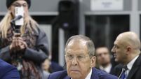 Lavrov faces western critics at security meeting and walks out after speech