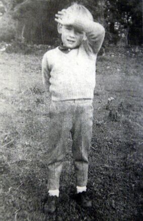 Shane MacGowan, aged four.