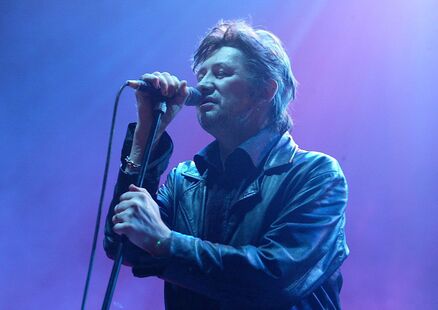 Shane McGowan in performance with The Pogues at The Point Theatre, Dublin in 2006. Picture: Collins