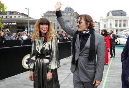 Victoria Mary Clarke and Johnny Depp arrive for the 'Crock of Gold: A few Rounds with Shane MacGowan' premiere during the Zurich Film Festival in 2020. Picture: Andreas Rentz/Getty Images for ZFF