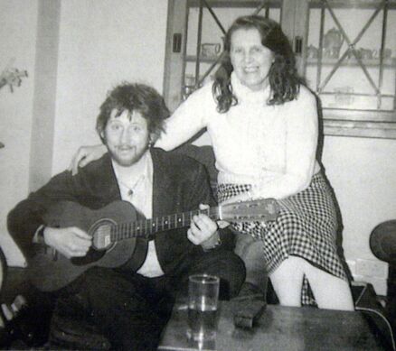 Shane MacGowan and his mother Therese in Tipperary circa 1993.