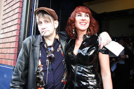 Shane MacGowan and Victoria Mary Clarke at Vicar St in 2007. Picture: Collins