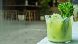 <p>The ‘Broctail’ — a broccoli cocktail — puts a festive spin on the classic cocktail. Pictures: Jack Sotti/PA</p>