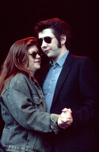 Kirsty MacColl and Shane MacGowan's 'Fairytale of New York' is often named the best Christmas song in public polls. Picture: Patrick Ford/Redferns)