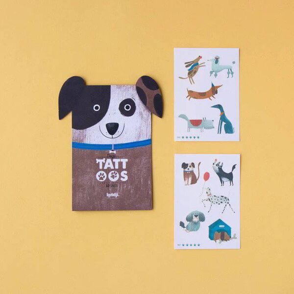 Tattoo Set 'Dogs' with 10 Tattoos, SHRINKWRAPPED for age 3+, €6.99
